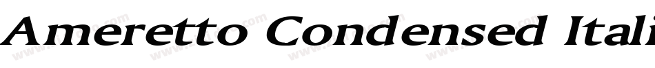 Ameretto Condensed Italic字体转换